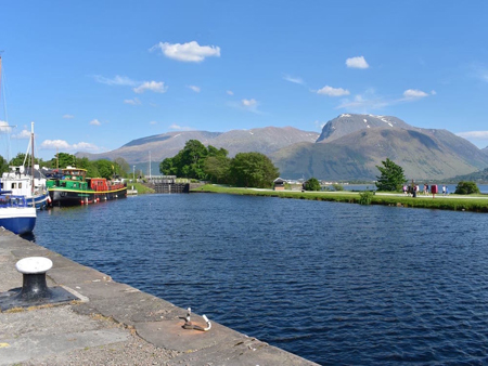 Caledonian Canal and Ben Nevis Fort William Scotland