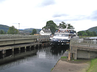 Ship on Caledonian Canal